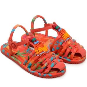 Farm Rio Tropical Beaded sandal